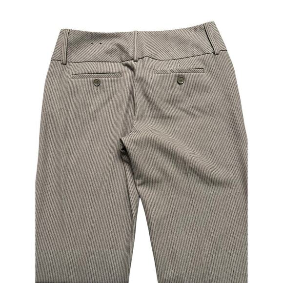 EXPRESS Women’s Editor Wide Leg / Flare Mid Rise Dress Pants - Striped - 4R - Picture 5 of 10